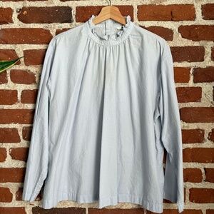 Ruffle Collar, bottom up at the back blouse